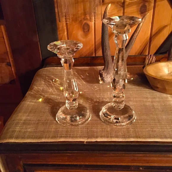 Set of 2 Pillar Candle Holders